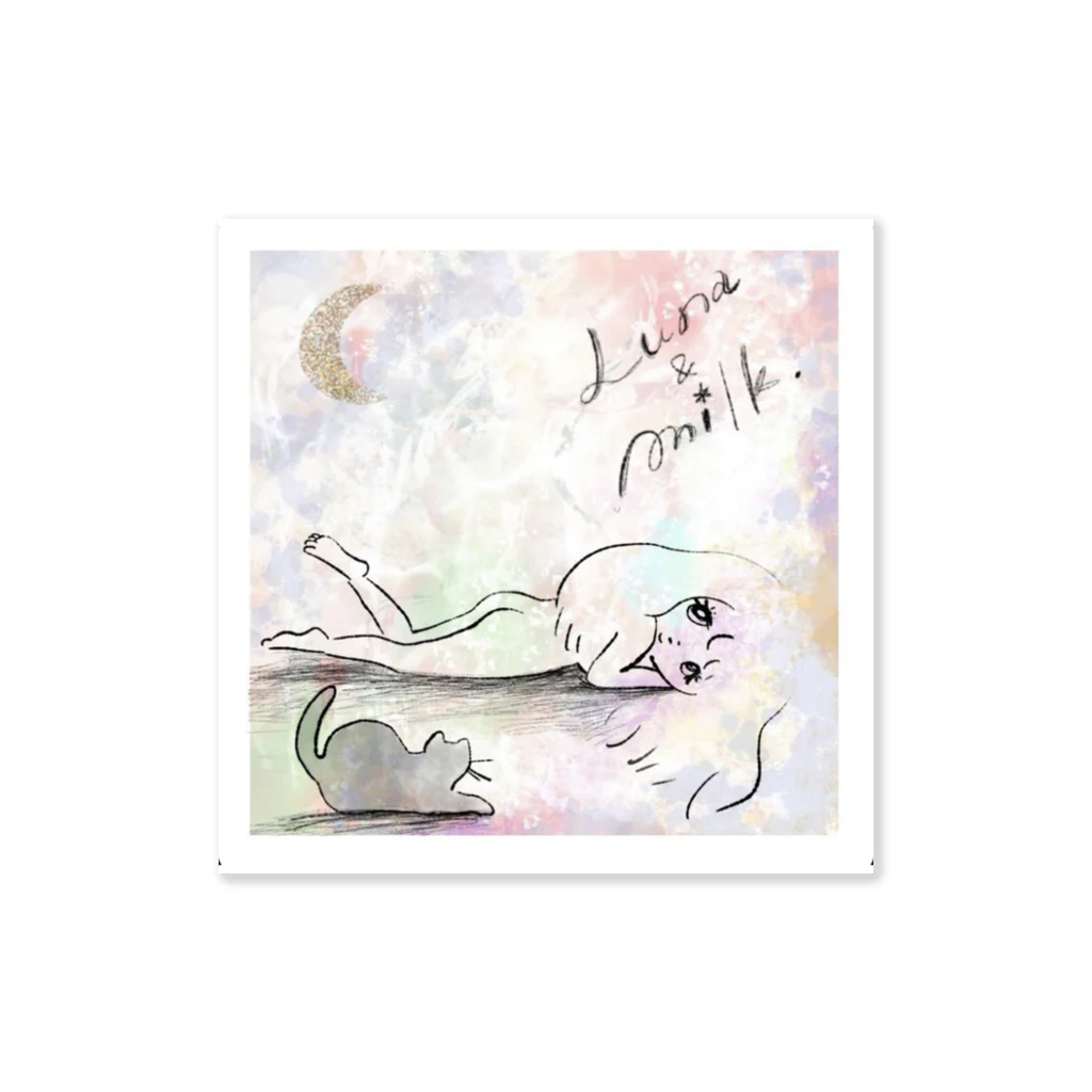 melancholy.shopのMilk❌Lunaコラボ Sticker