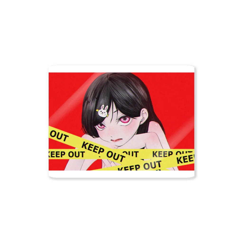 綿衣の赤 Sticker