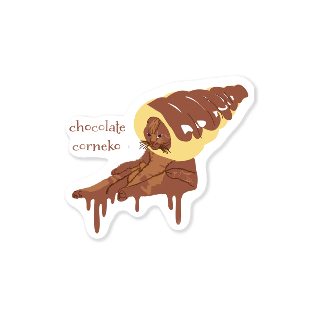 Drecome_Designのチョココロネコ Sticker