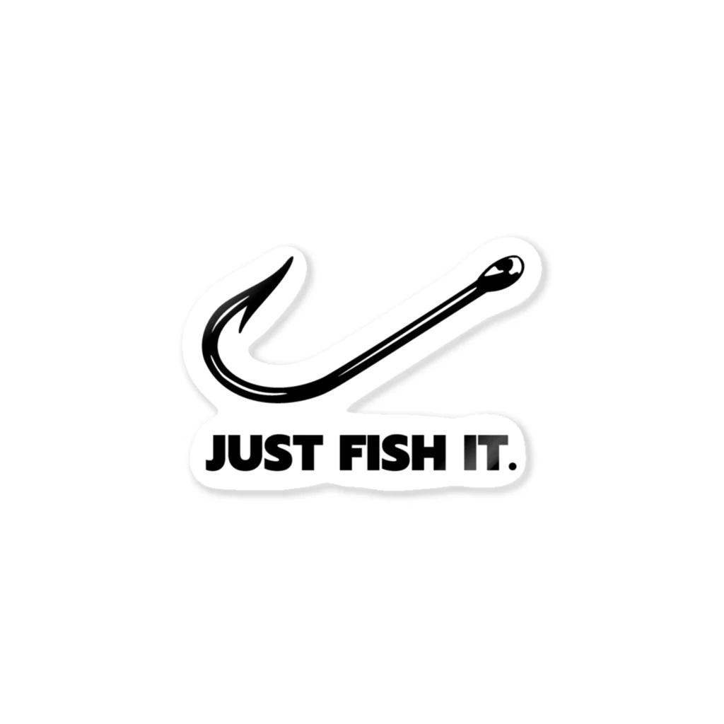 gemgemshopのJUST FISH IT Sticker