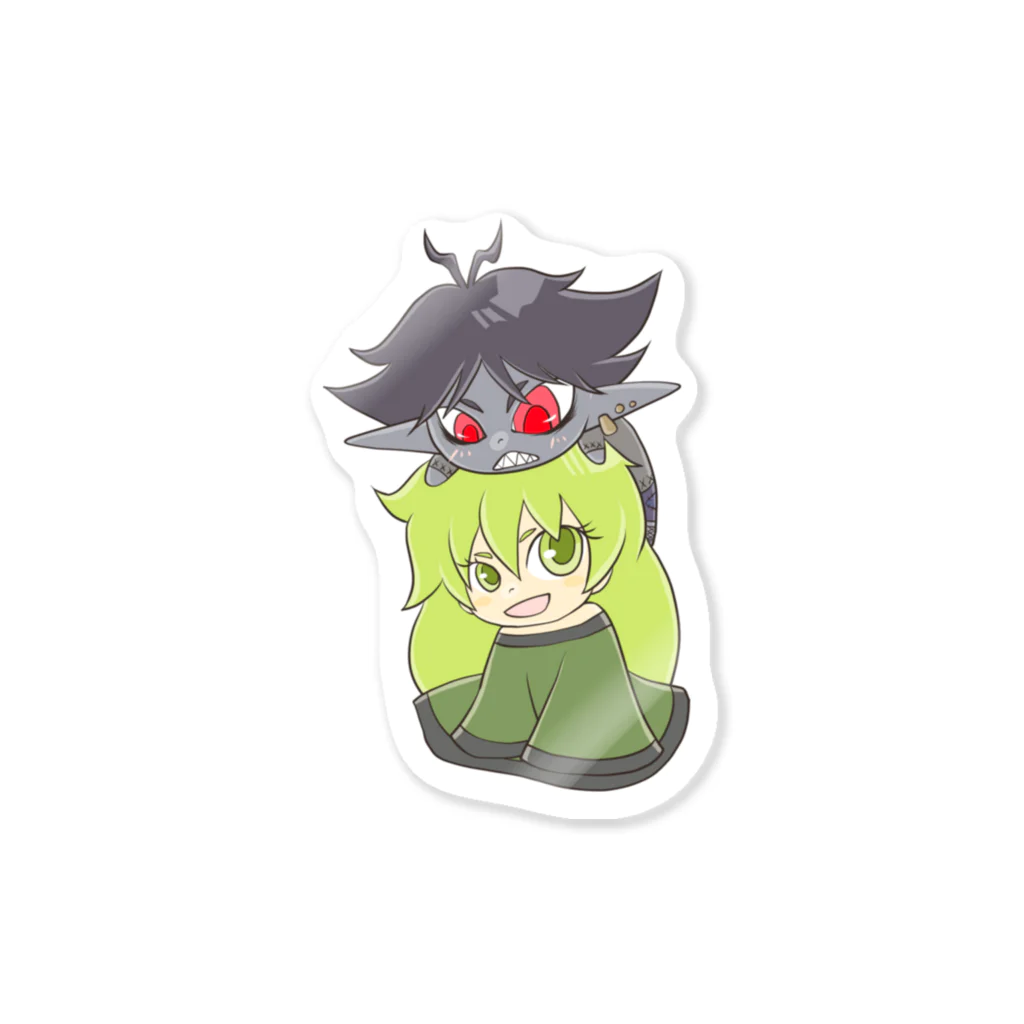 やまざきゆうみのロイティーとファウ Sticker