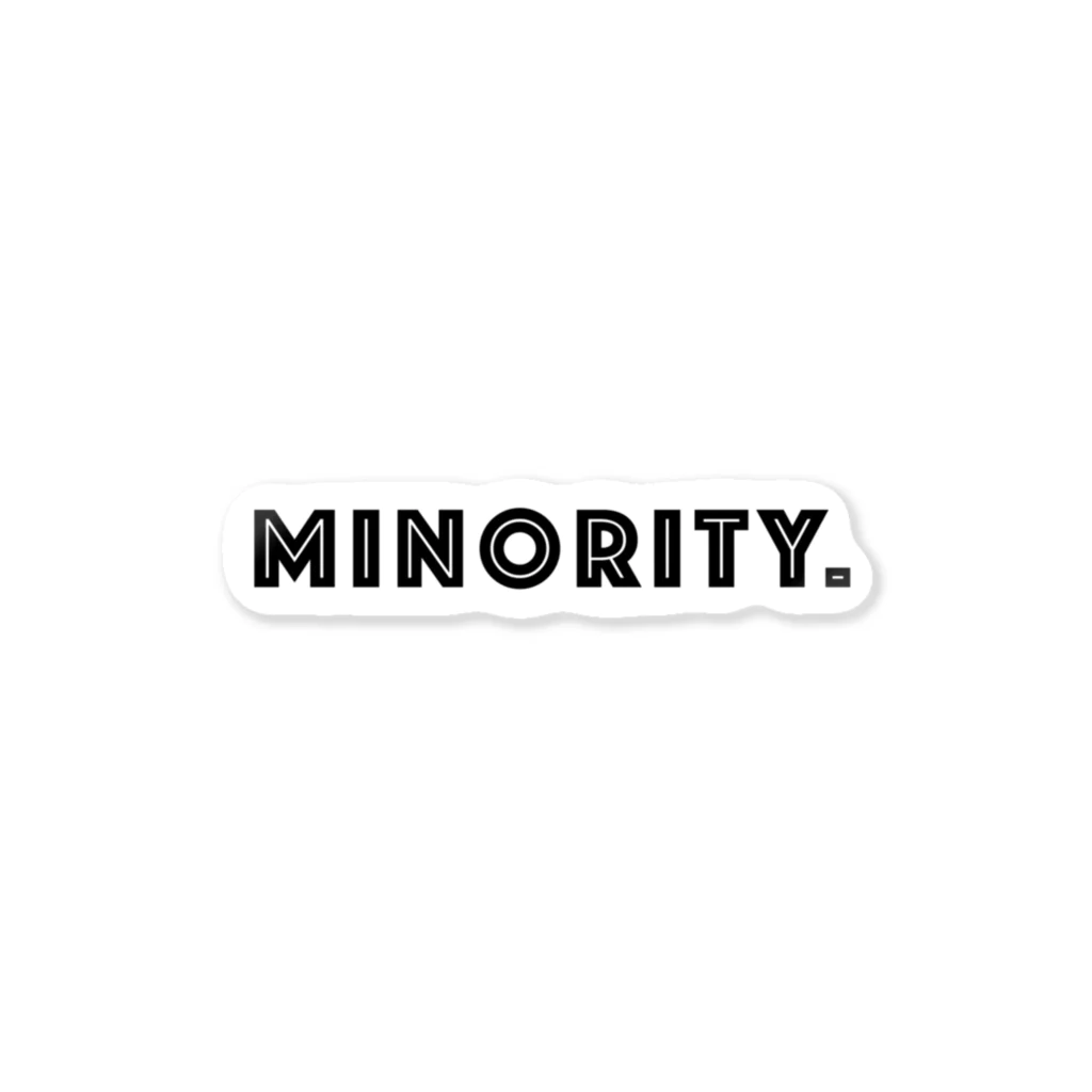 mincora.のMINORITY.　- black ver. 01 - ステッカー