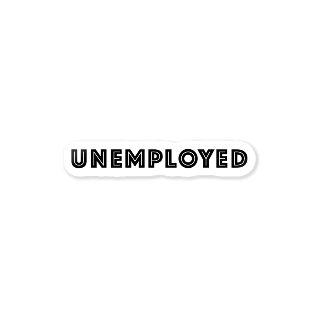 mincora.のニート UNEMPLOYED　- black ver. 01 - Sticker