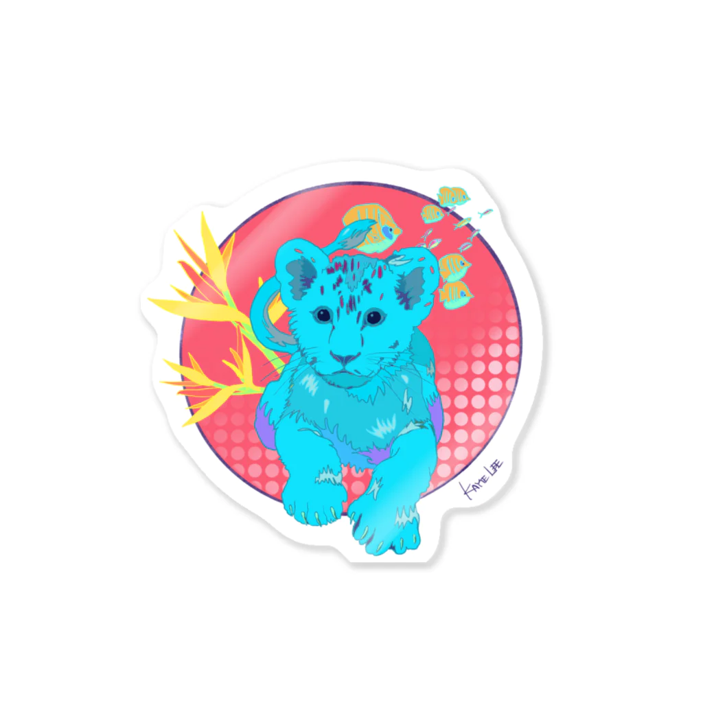 KAYTE LEE STOREのLION CUB  ライオン Sticker