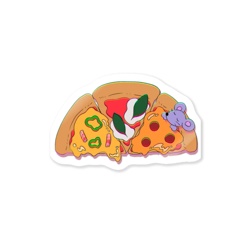 pipiyoのピザのおふとん Sticker