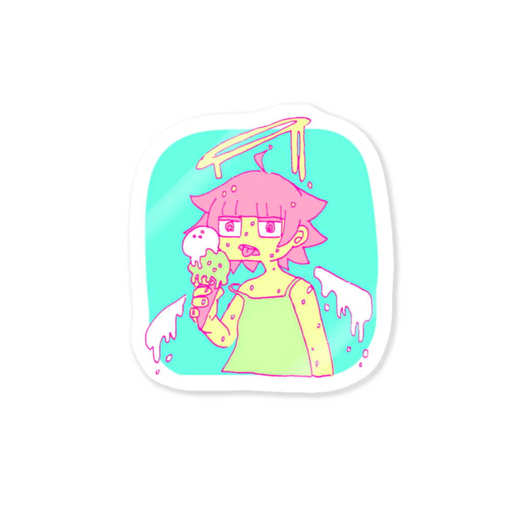 かまぼこのダラダラ天使 Sticker