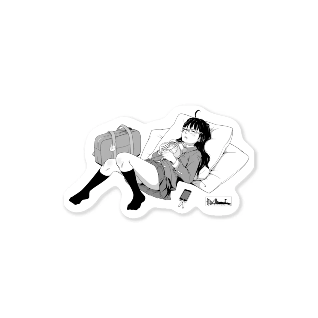 AkiAkaneの寝っころGIRL vol.4『小石倉かな子』 Sticker