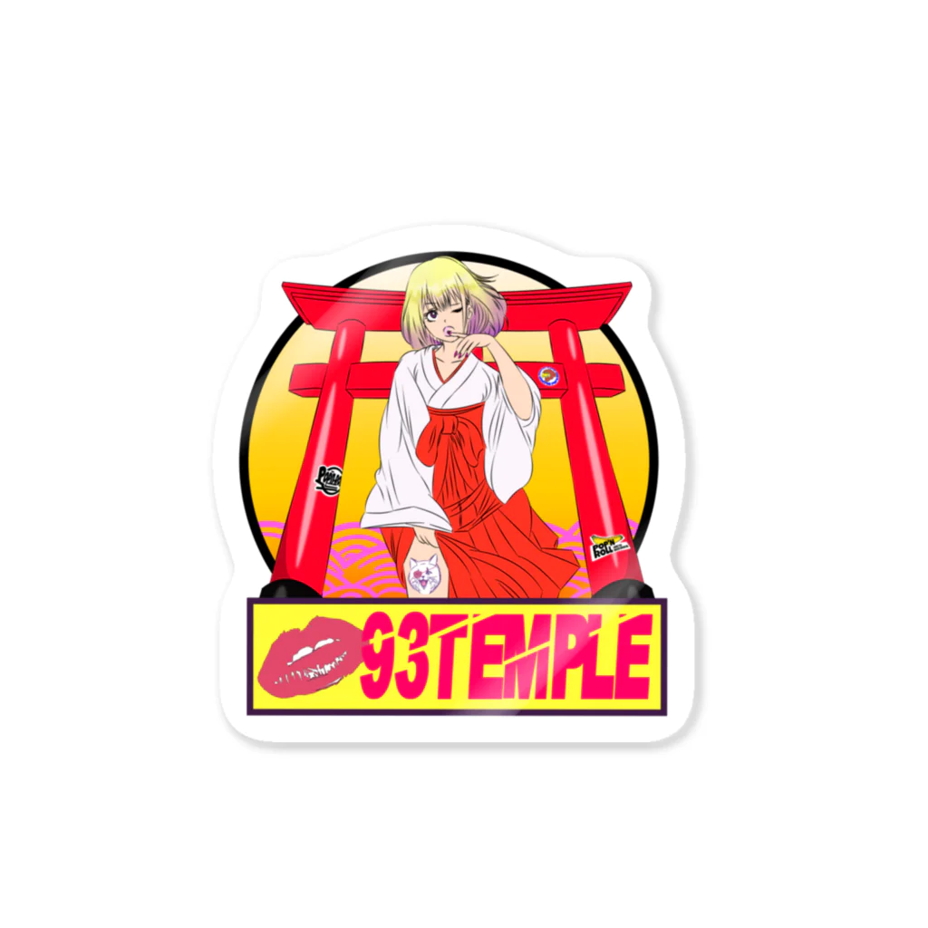 POP'N ROLLの93TEMPLE Sticker