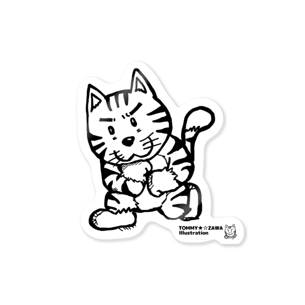 TOMMY★☆ZAWA　ILLUSTRATIONの考えるTORA Sticker