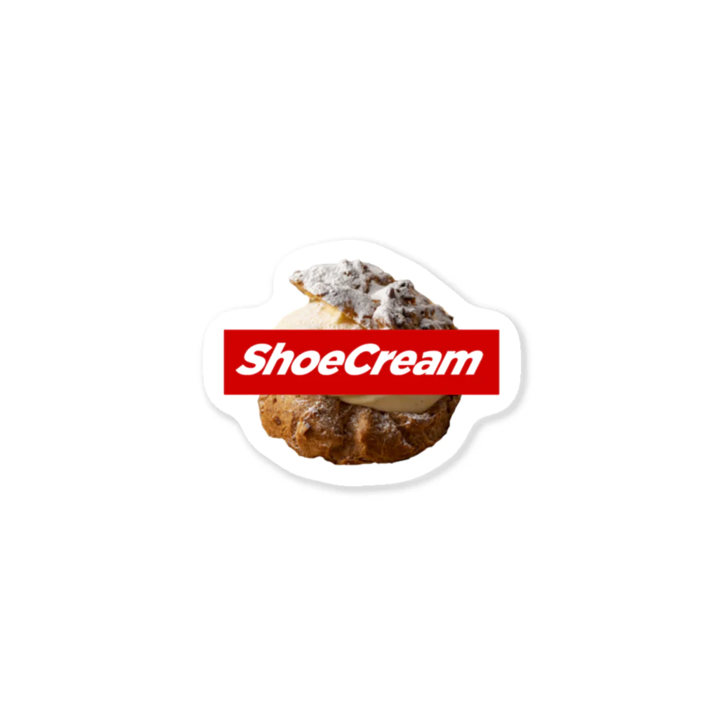 おもしろいTシャツ屋さんのShoe Cream SHOECREAM シュークリーム ステッカー