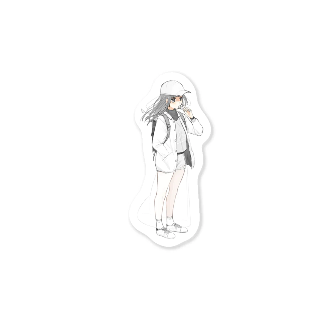 ぐあびえんく　.のWHITE Sticker