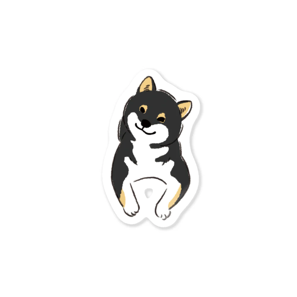 fig-treeのずっといっしょ_黒柴犬 Sticker