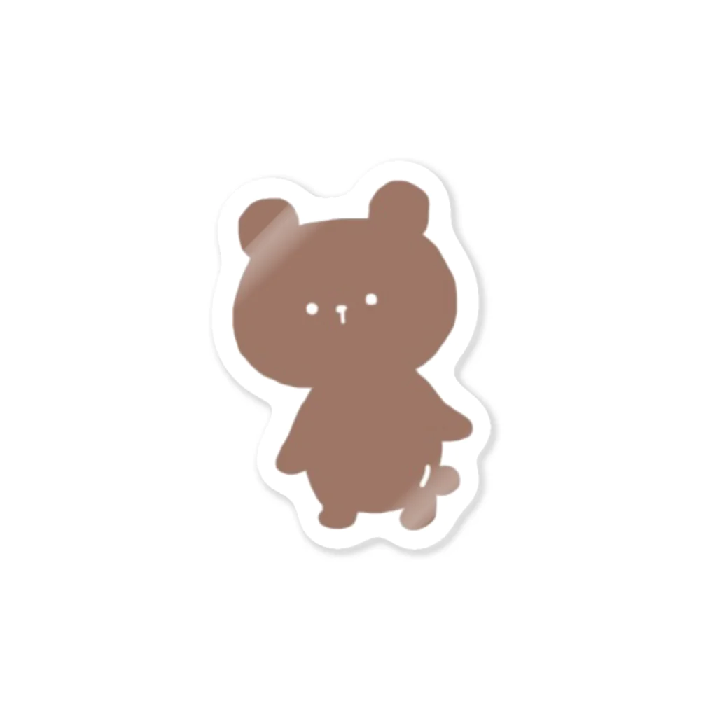 くま工房 little. のsimple bear ステッカー