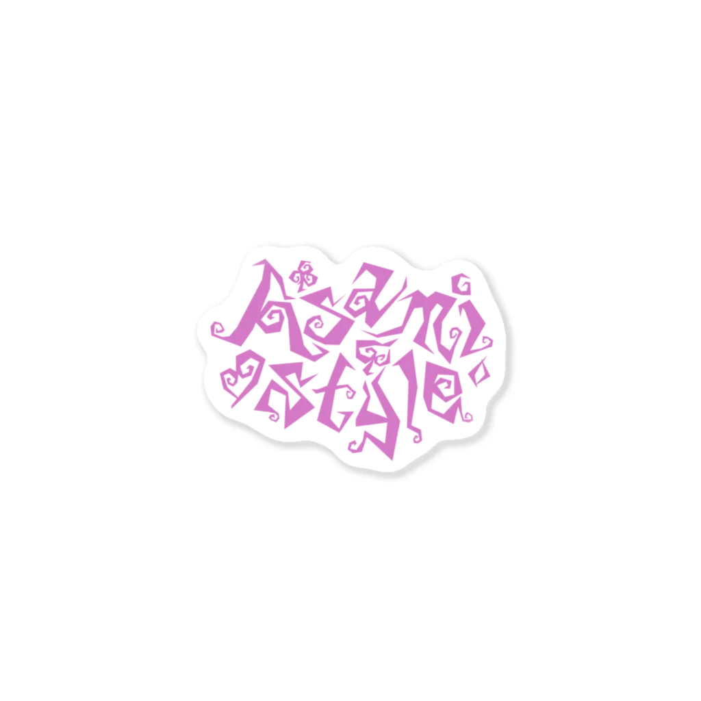 Asamiフェスグッズ WEB STOREのステッカー2017紫 Sticker