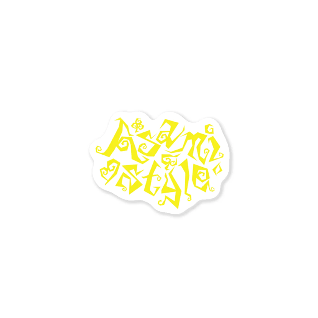 Asamiフェスグッズ WEB STOREのステッカー2017黄色 Sticker