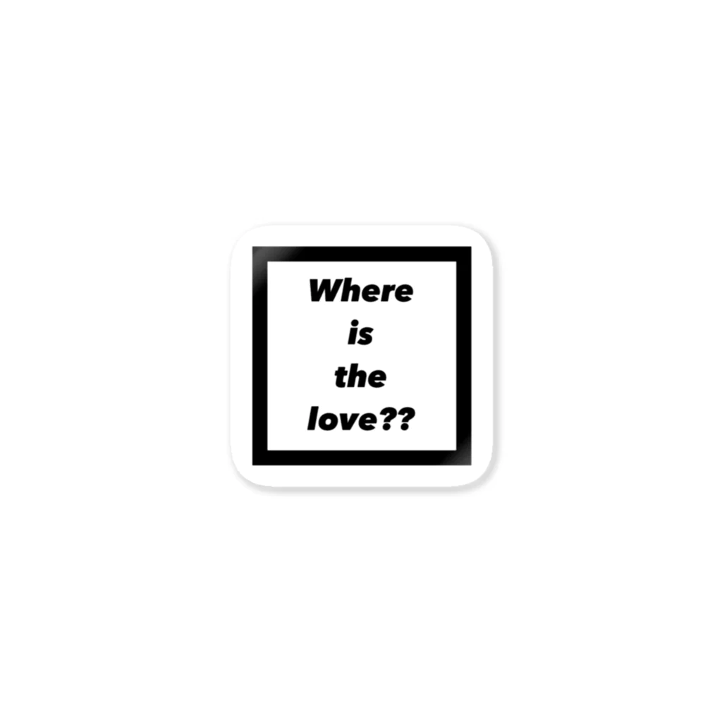 Lionoxの#where is the love?? Sticker