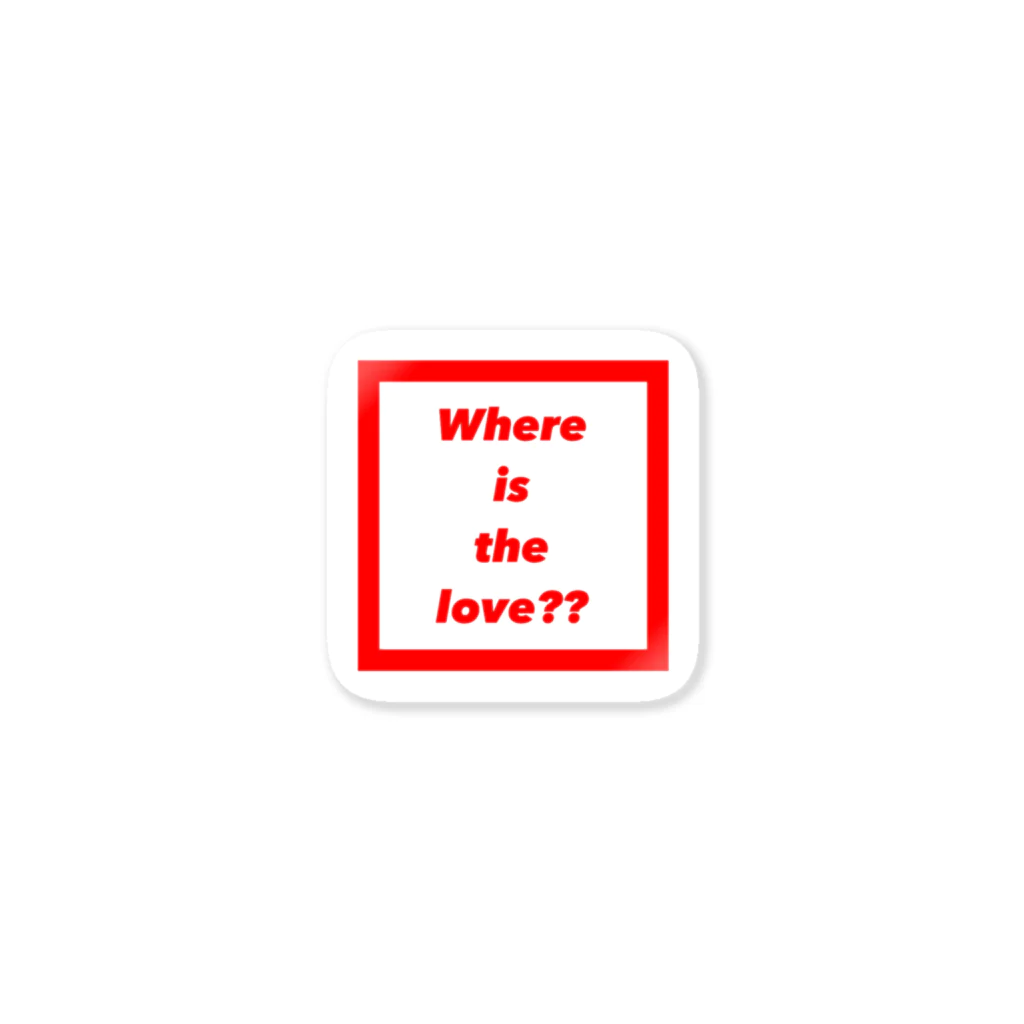 Lionoxの#where is the love ステッカー