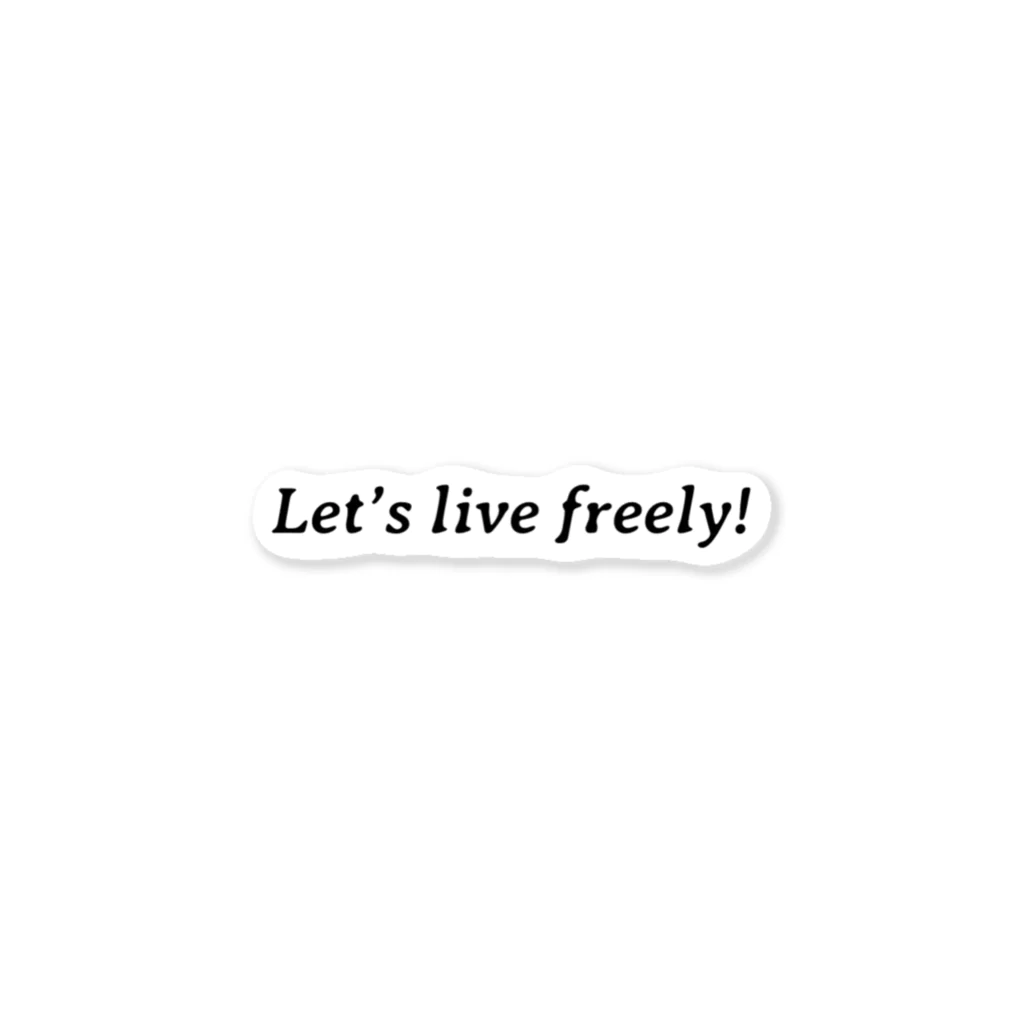 A’sのLet’s live freely! Sticker