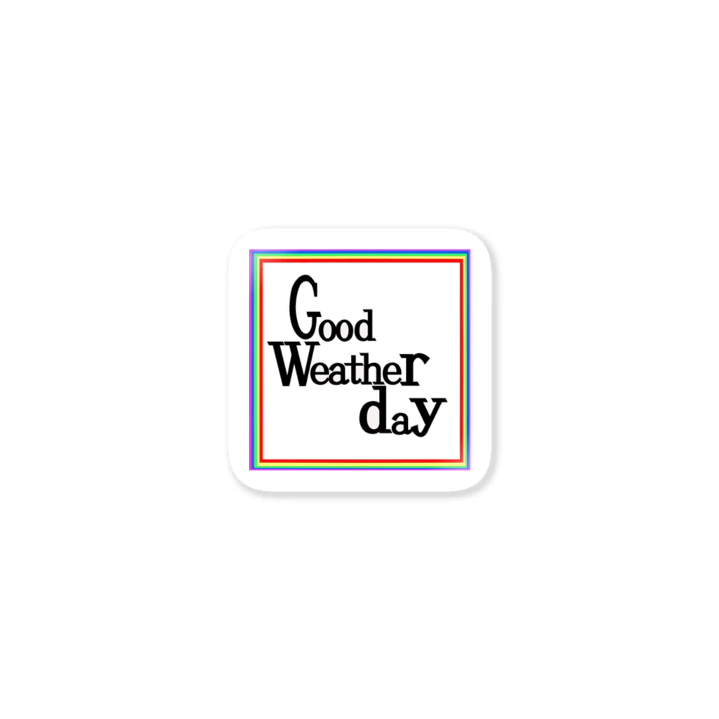 good weather dayのgood weather day ステッカー Sticker