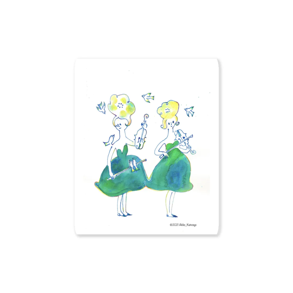 hisalinvnのViolin Girls Sticker