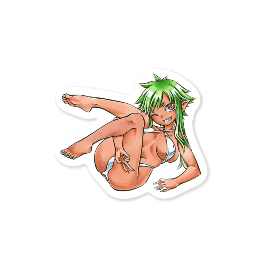 パンダコタンの水着のマージョリー Sticker