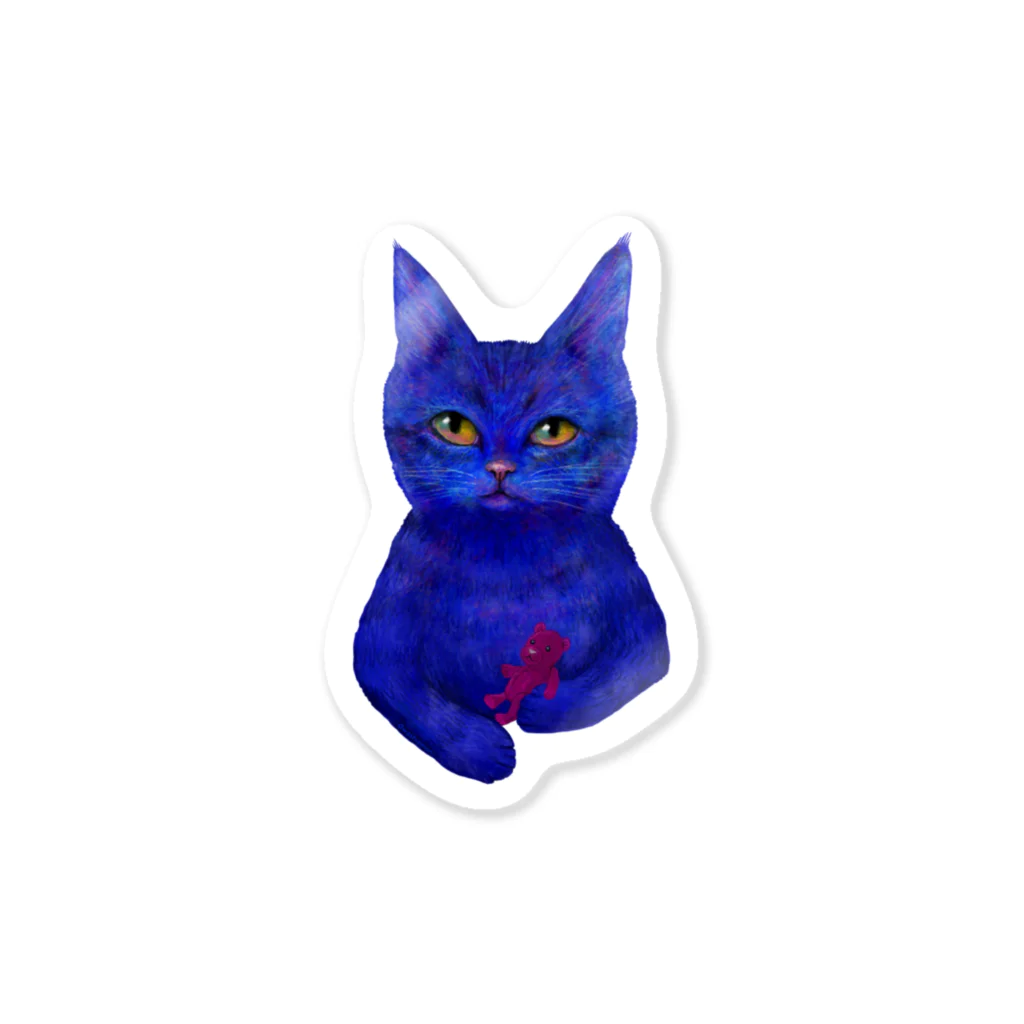 Washiemon and Ai-chan's ShopのBlue Tabby Sticker