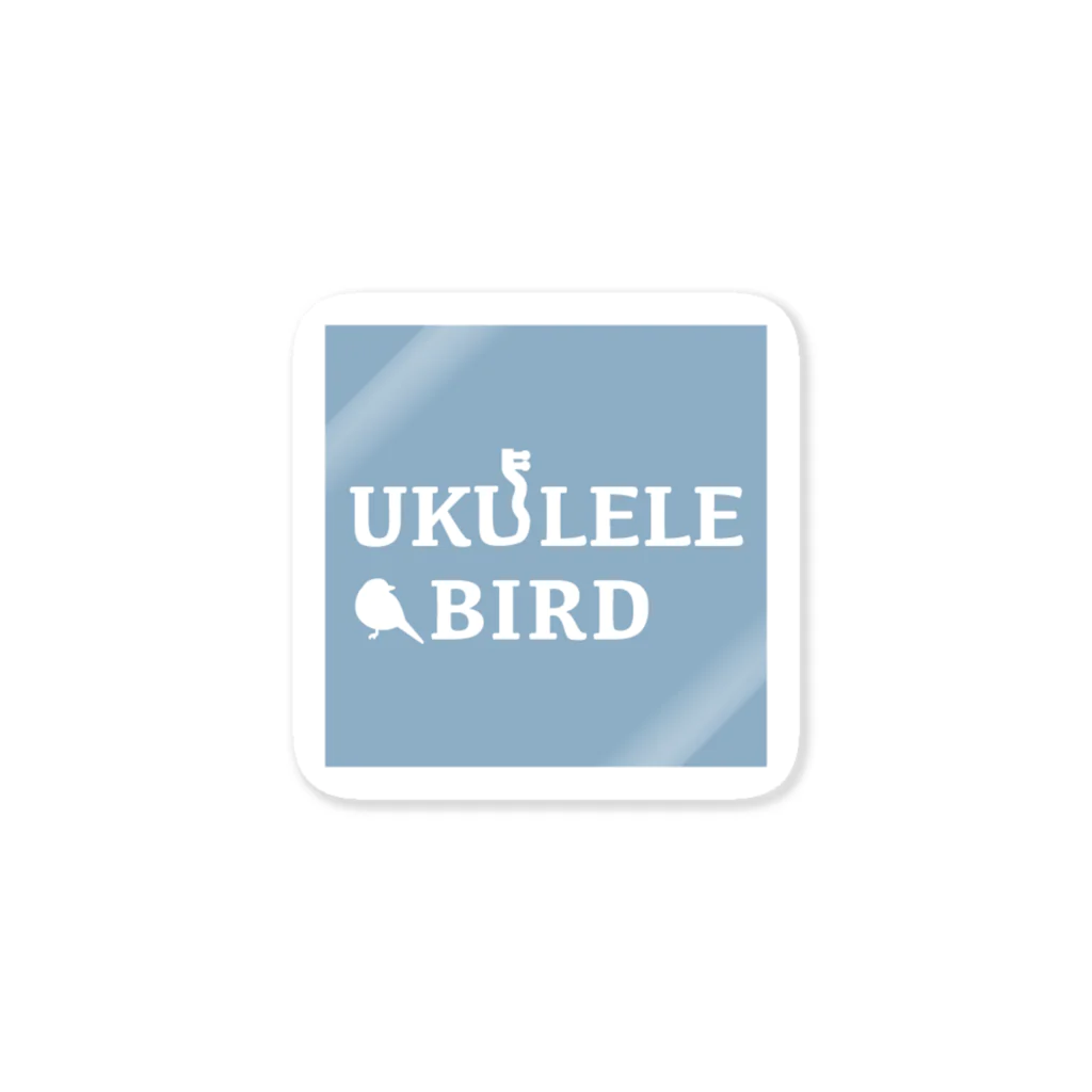 UKULELEBIRDのウクレレバード公式グッズ（スクエアロゴ） Sticker