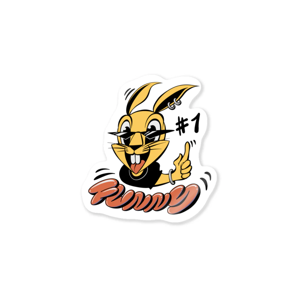 FUNNY公式グッズショップのFUNNYステッカー Sticker