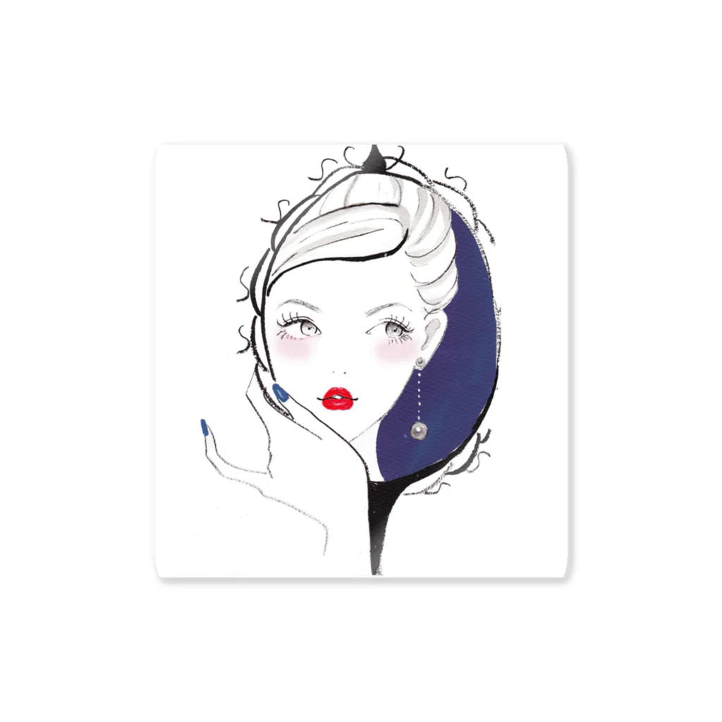 Jojo Yan | A Fashion Illustratorの鏡中の私 Sticker