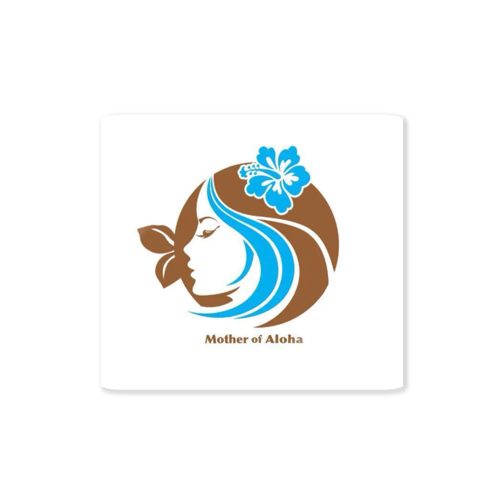 Mother of AlohaのMother of Aloha    wahine blue Sticker