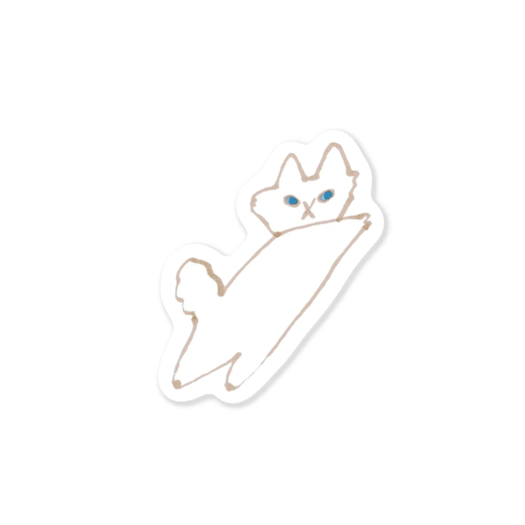 キムラトモミのしろねこたん Sticker