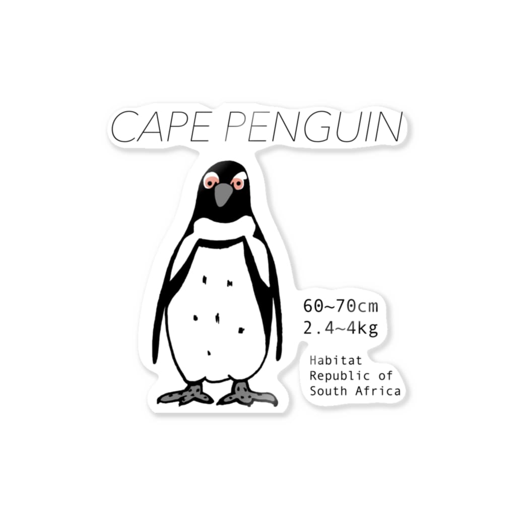 空とぶペンギン舎のケープペンギン Sticker