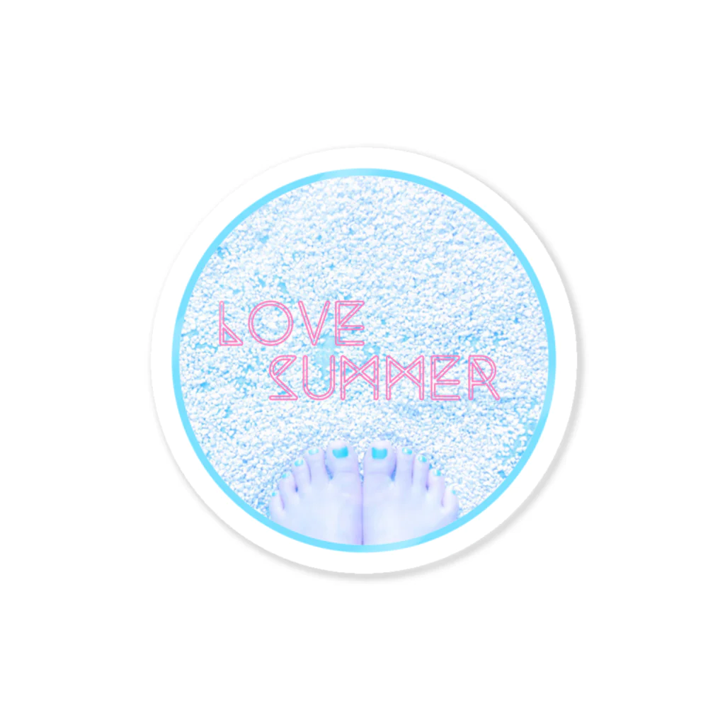 吉野のLOVE SUMMER ステッカー