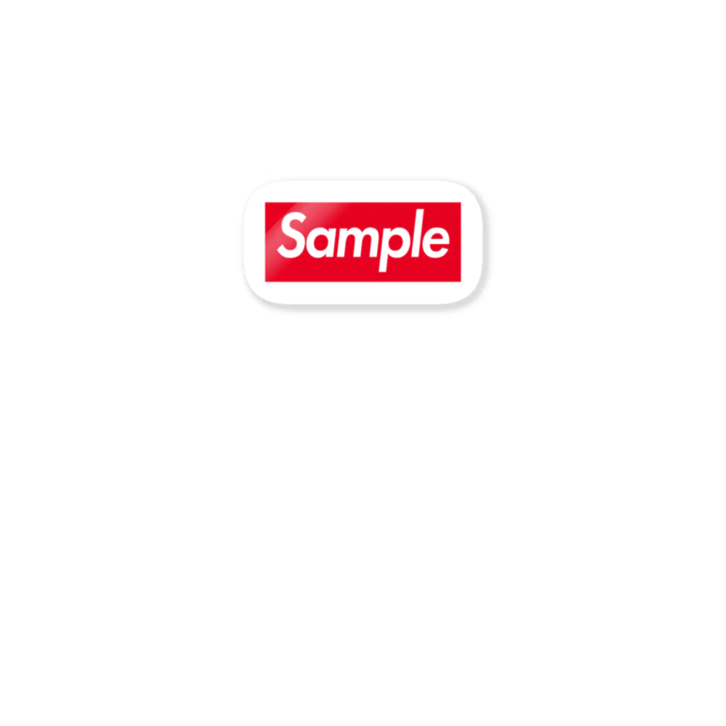 orumsのSample -Red Box Logo- Sticker
