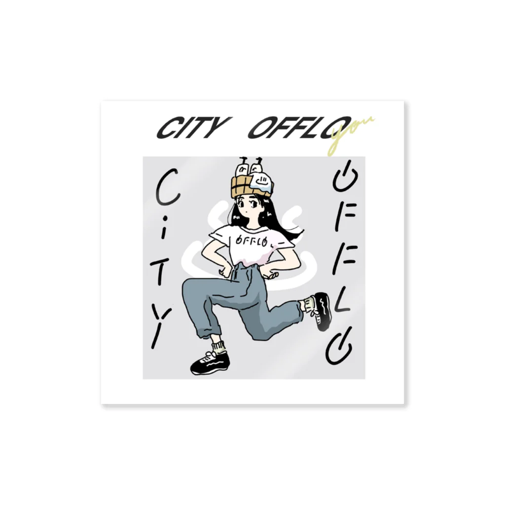 喜田なつみのＣＩＴＹ OFFLO  ステッカー