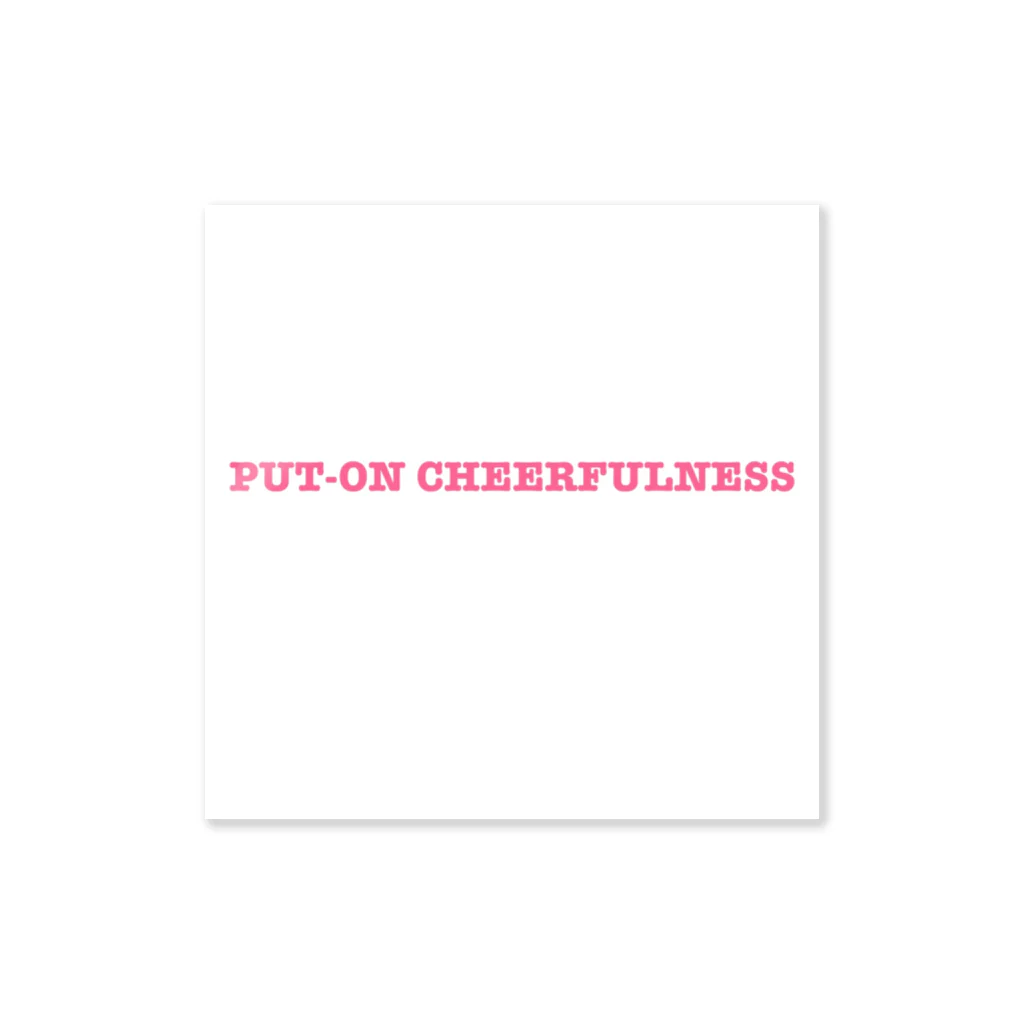 sorry,の空元気 put-on cheerfulness ステッカー