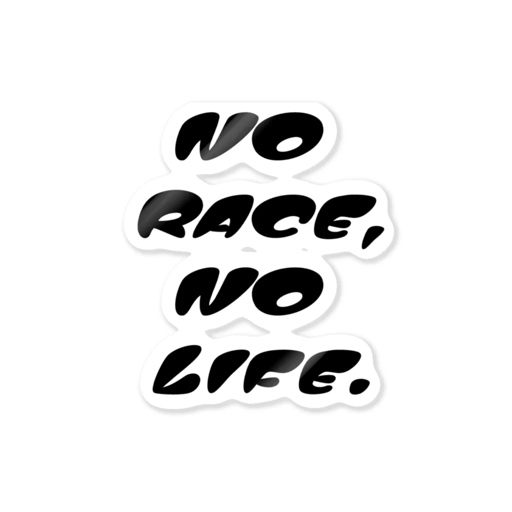 flatoutのNO RACE,NO LIFE. ステッカー