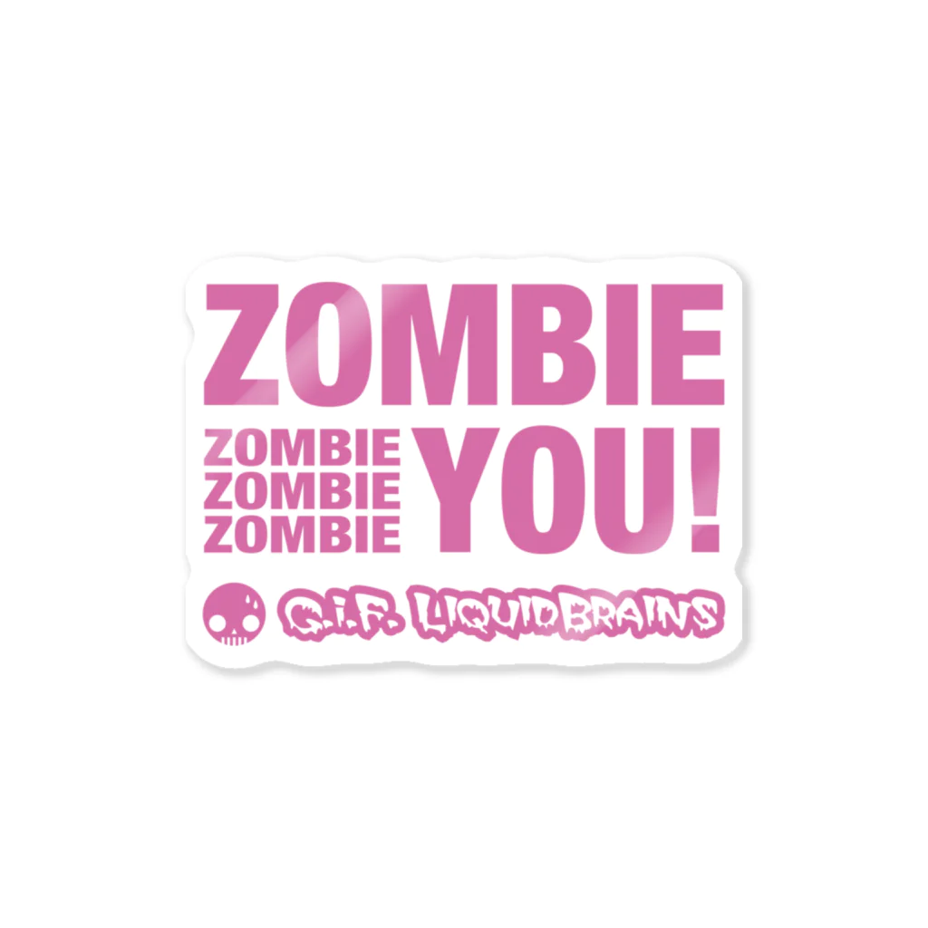 KohsukeのZombie You! (pink print) Sticker