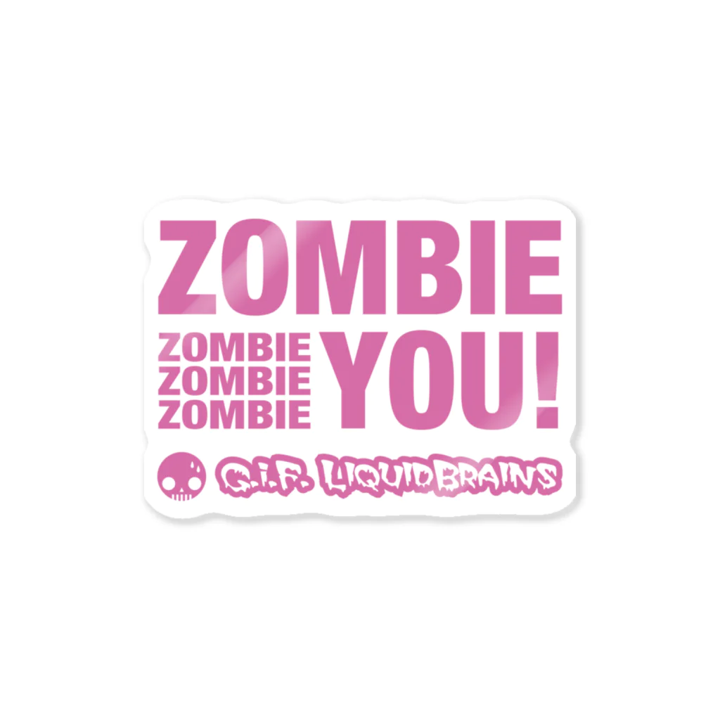 KohsukeのZombie You! (pink print) ステッカー