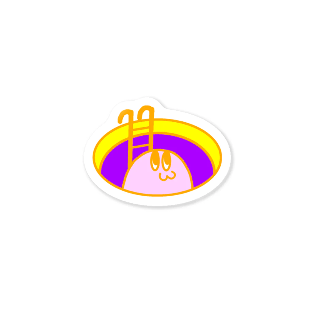 くまどりのピョコッ Sticker
