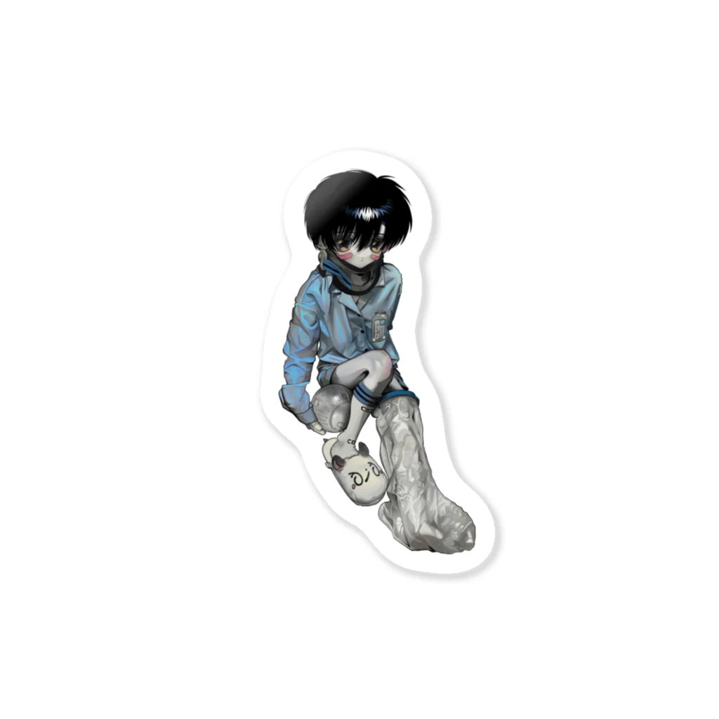 風邪早僕の⊂⊃ටེޚ ටེ)① Sticker