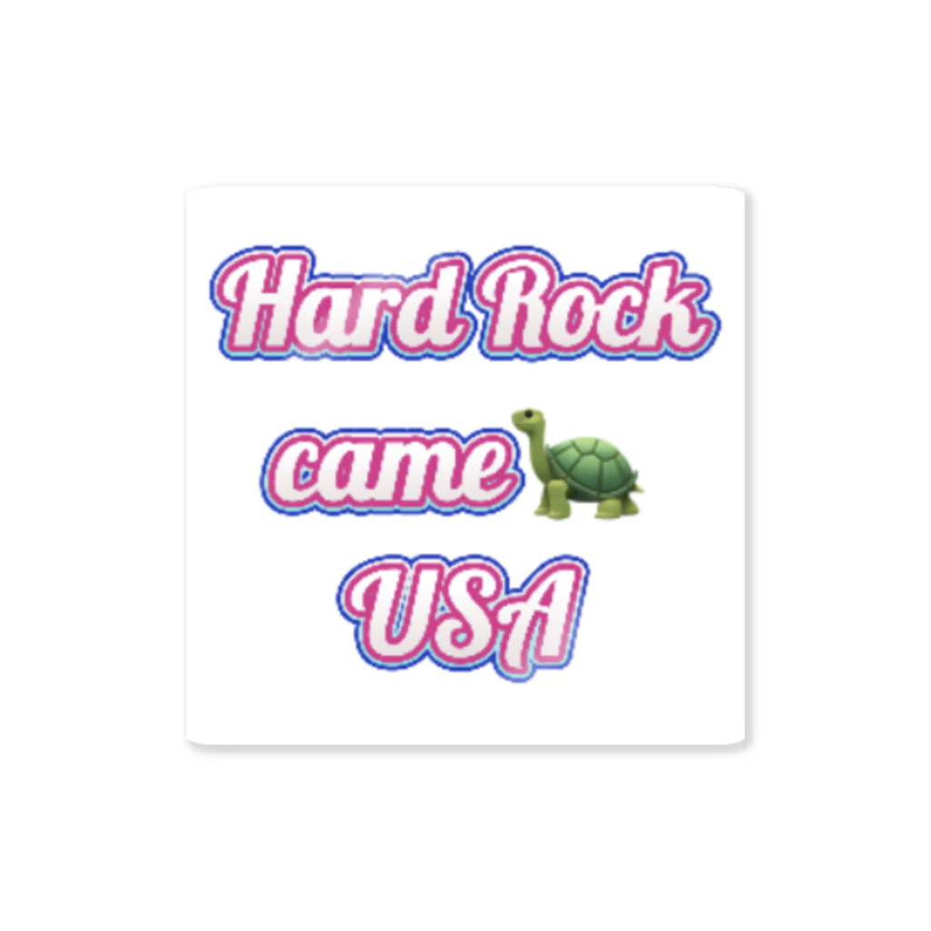 Hashiya/(橋屋) Hard Rock Came🐢のHard Rock な　亀　(USA) ステッカー