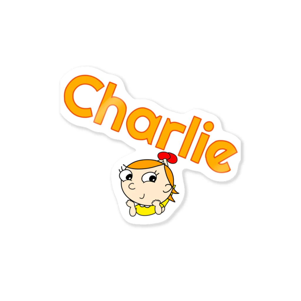 charlolのCharlie LOGO 3 ステッカー