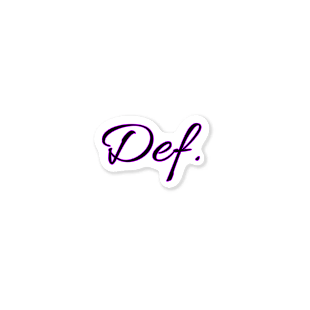 Def.のDef. Sticker ステッカー