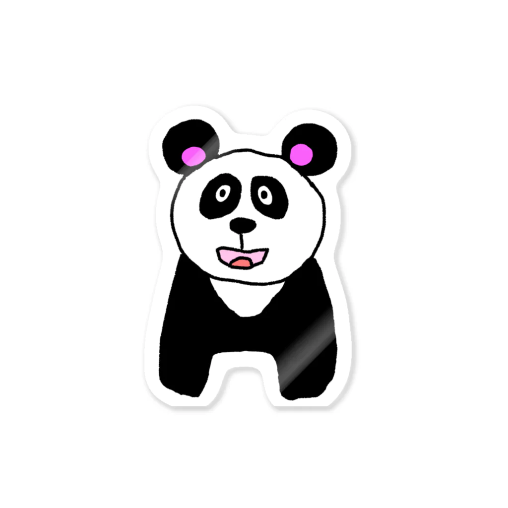 マクマク屋のお絵かきのパンダのPANDA！！ ステッカー