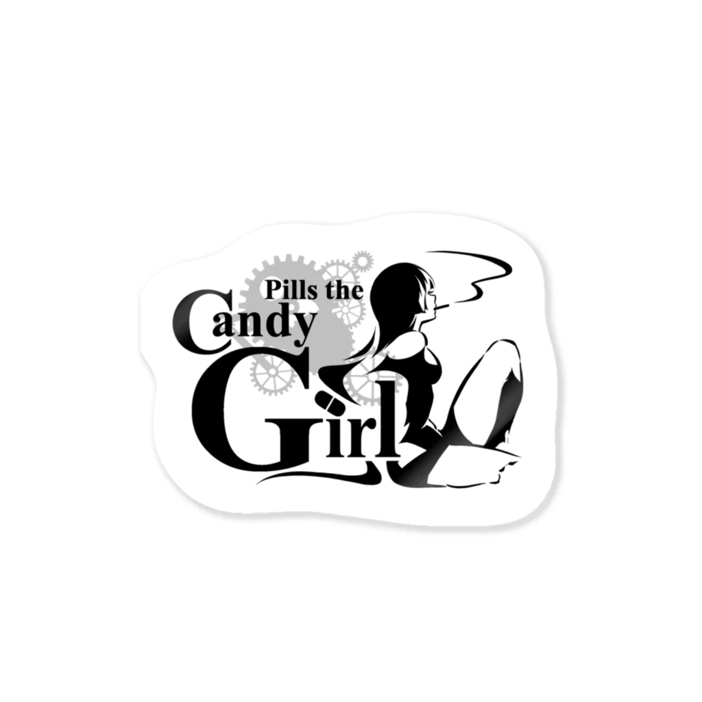 Pills the Candy GirlのPillsロゴステッカー Sticker