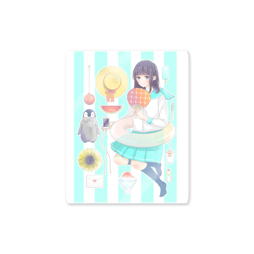 ꜀(.௰. ꜆)꜄もふもふ屋のSUMMER Sticker