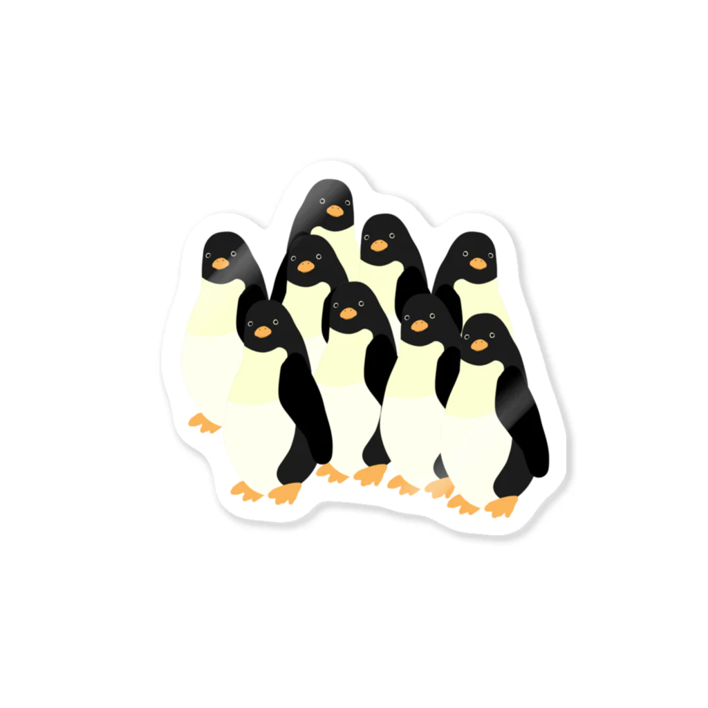 mendakoshopのこっちを見てくるペンギン Sticker