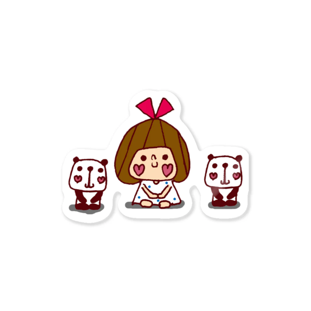 かょのこHANKOのよろしくリボンちゃん Sticker