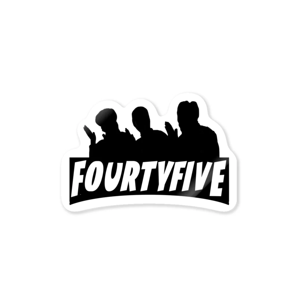 ななめ４５°の［４５ch!!］shopのFOURTYFIVEロゴ Sticker